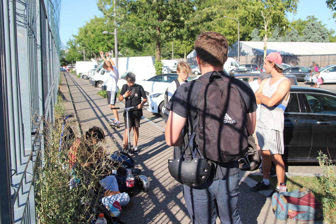 Riders de l'association en déplacement lors d'une sortie