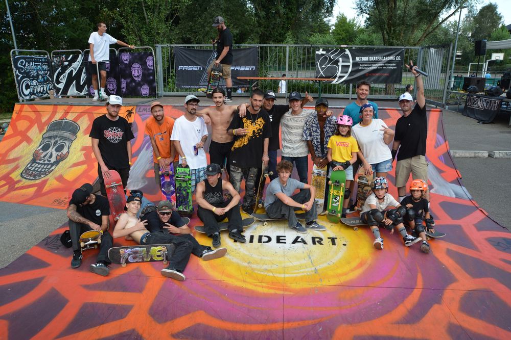 Photo de groupe à la fin du Ride Contest